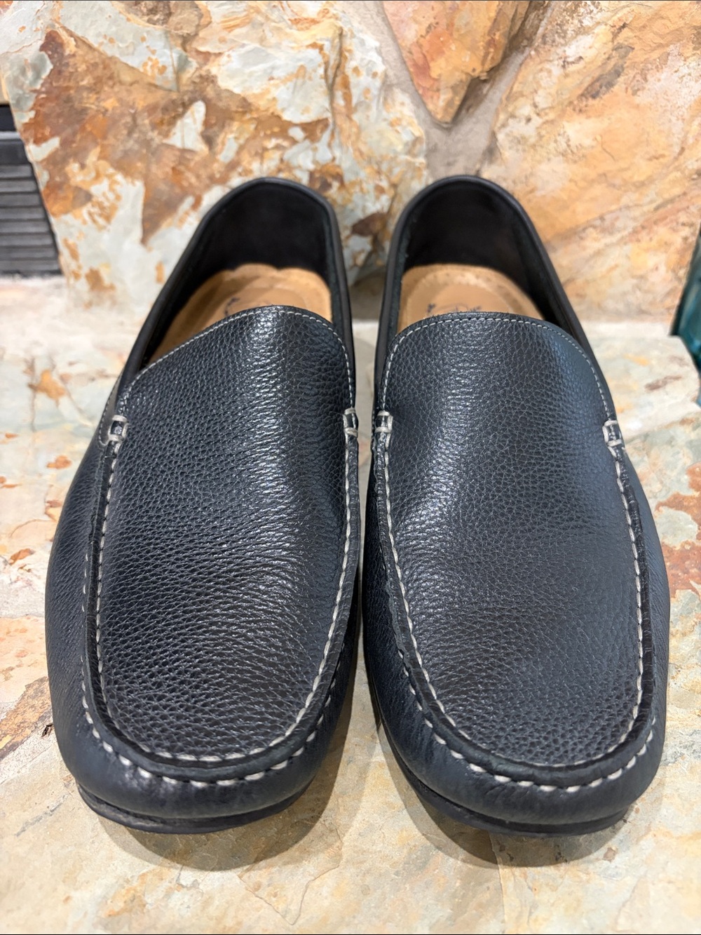 Men’s Wallin & Bros Black Driving Shoes Moccasins - 9 1/2